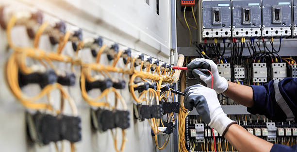 Professional Electrician technician working in Parshall, ND